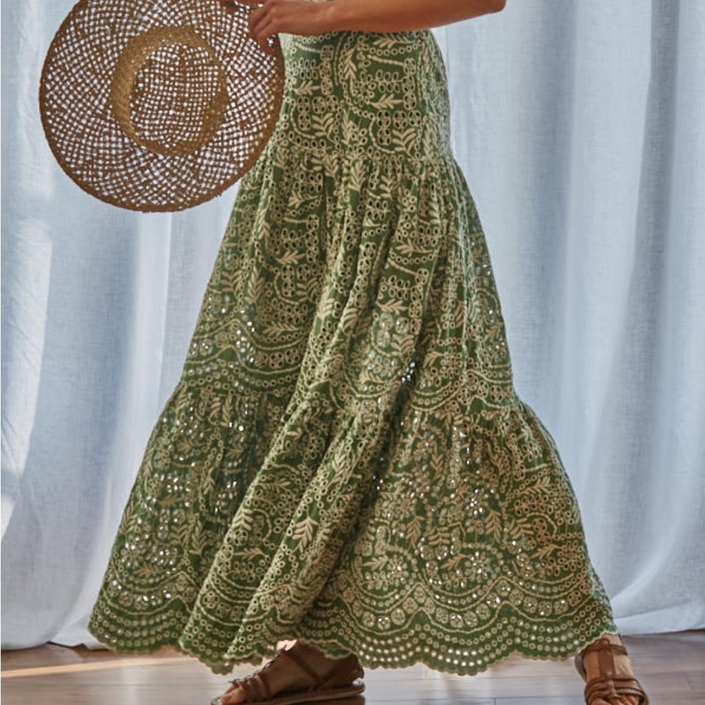 by together Sea La Vie Eyelet Maxi Skirt